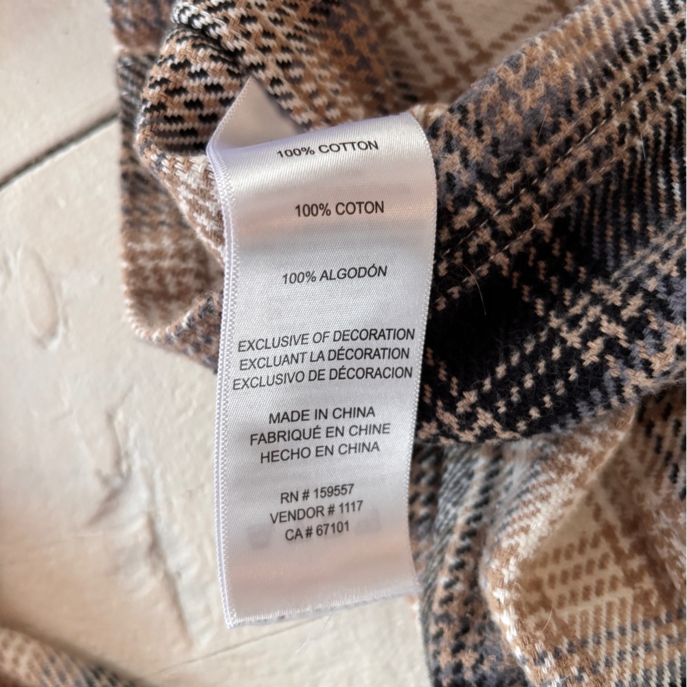 Ben Sherman Brown Plaid Casual Shirt - Picture 5 of 5